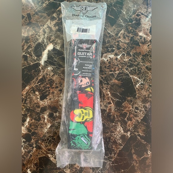 Buckle Down Marvel Guitar Strap 2”W & 29-54”L - Picture 2 of 5